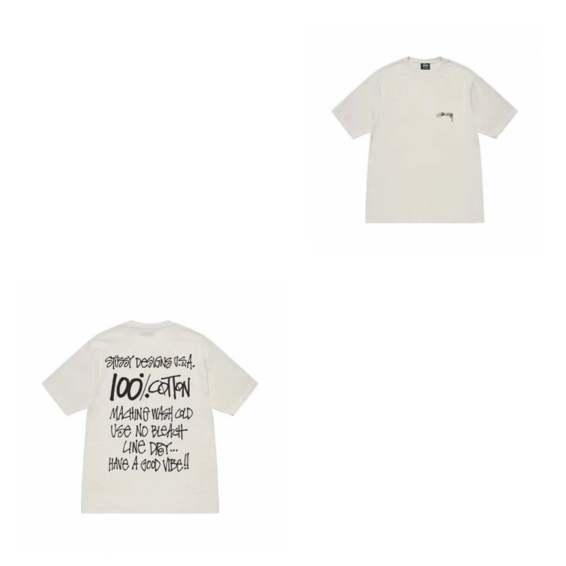 Stussy T-Shirts TS3K-1 — 938 white