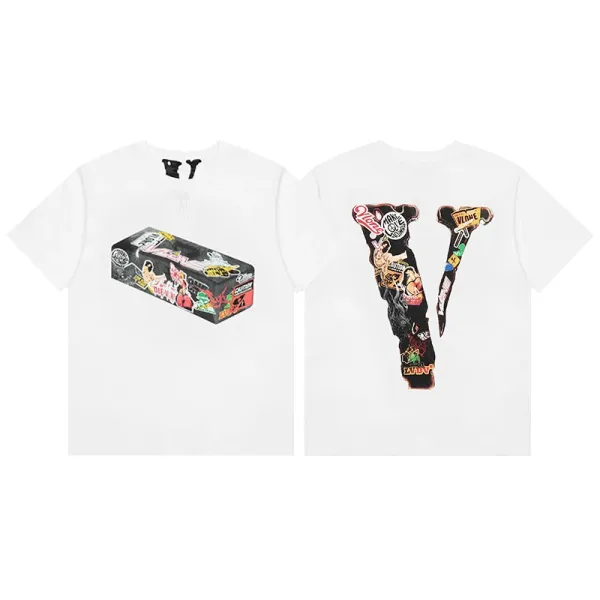 Versace VLogo Crystal-Embellished Black T-Shirt - 33