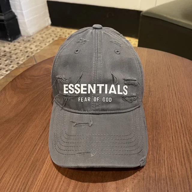 Essentials Hats Distressed Logo Baseball Cap product detail image 14