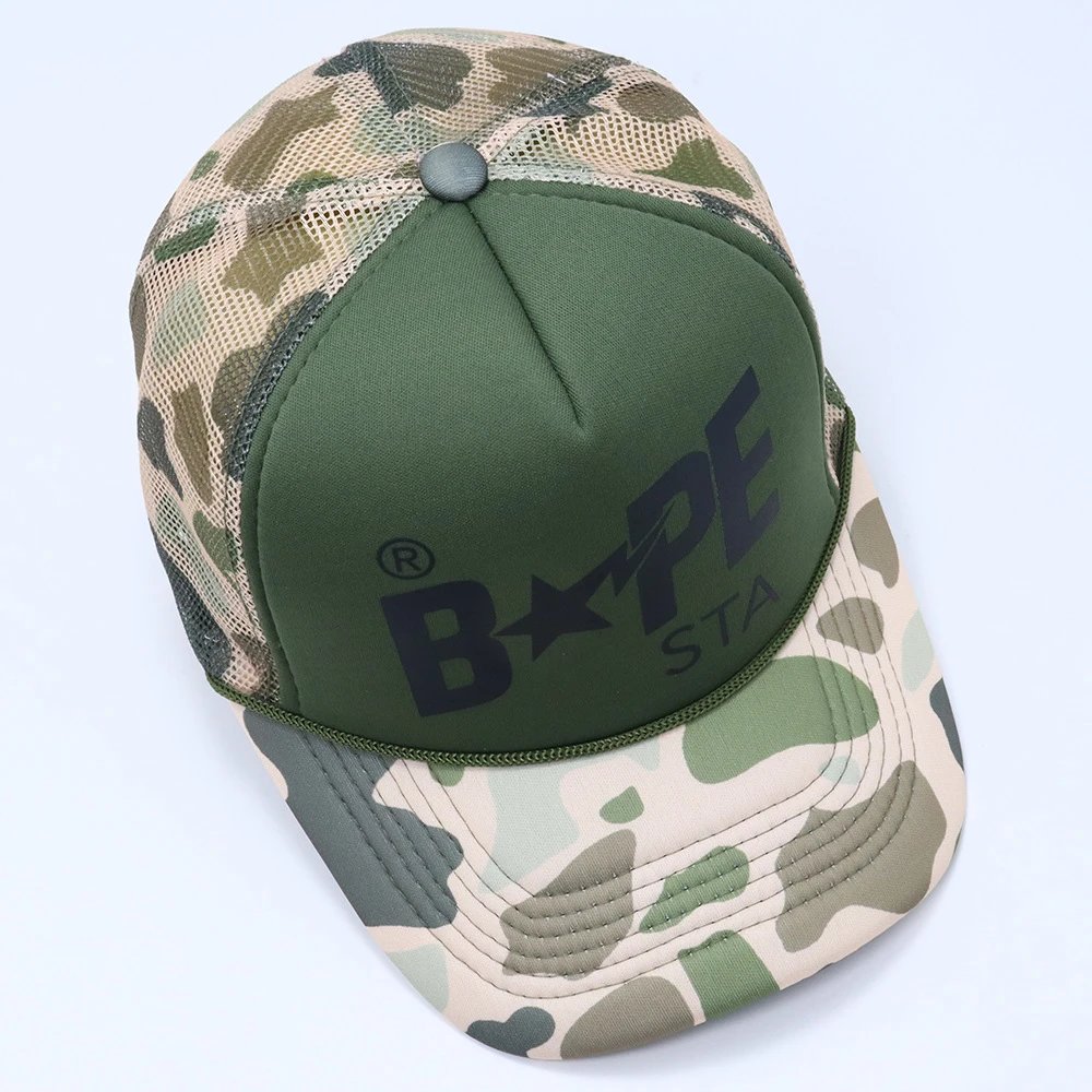 A Bathing Ape Hats BAPE STA Camouflage Baseball Cap image 5