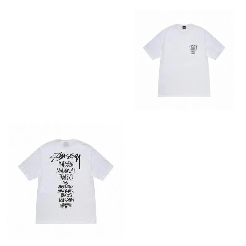 Stüssy T-Shirts TS3K-1 Dice Graphic — 952 white