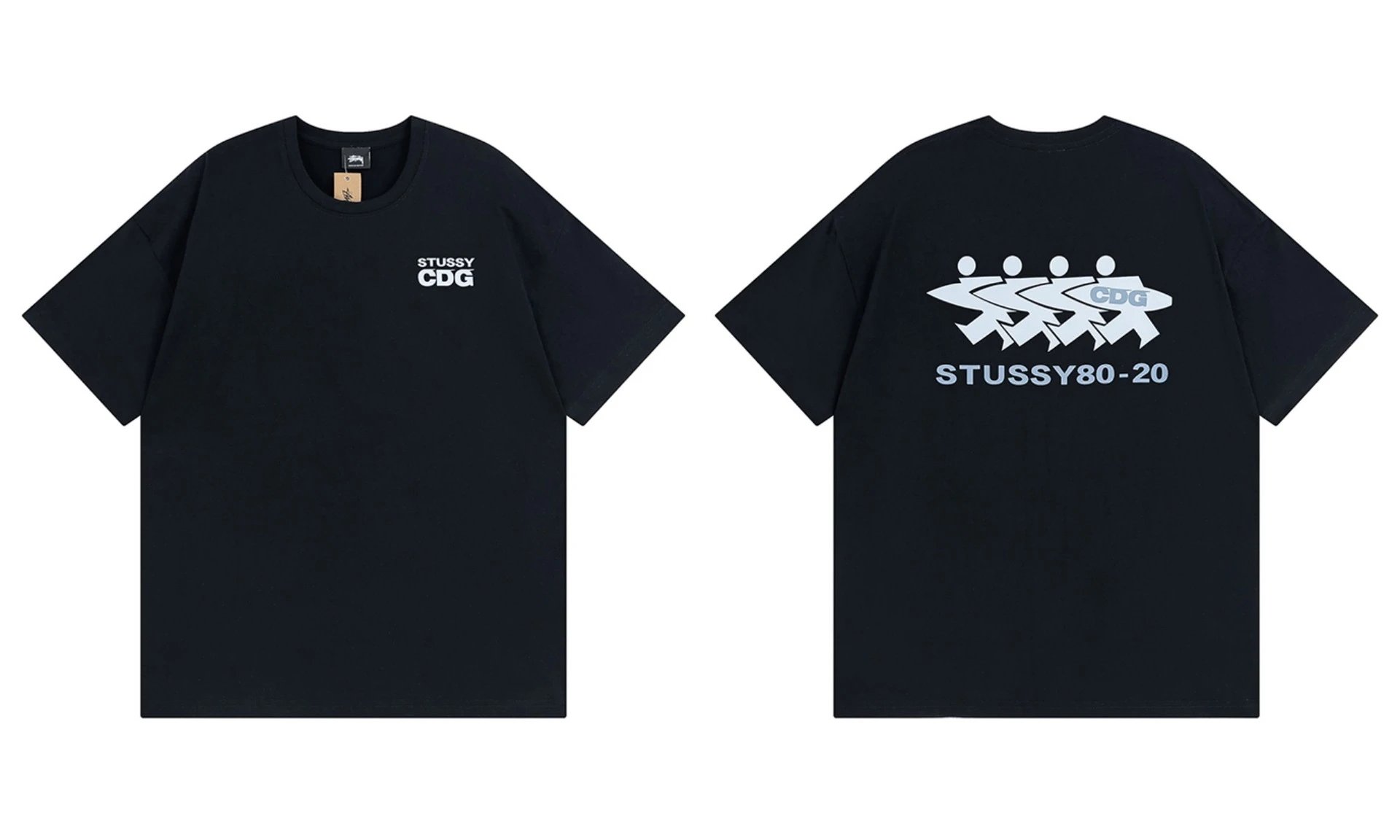 Stüssy T-Shirts Graphic Print Short-Sleeve — 887 black