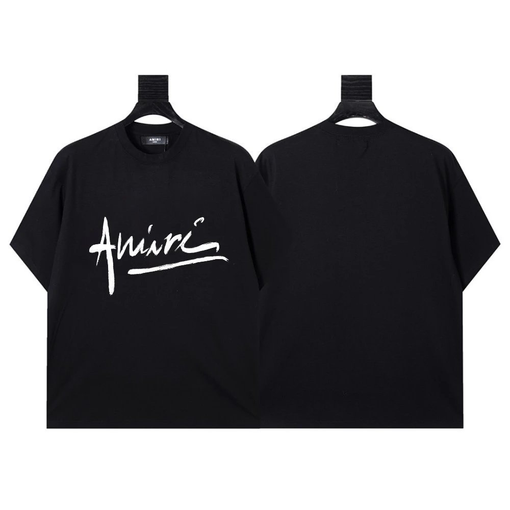 AMIRI T-Shirts Graphic Print — TX 6520 Black
