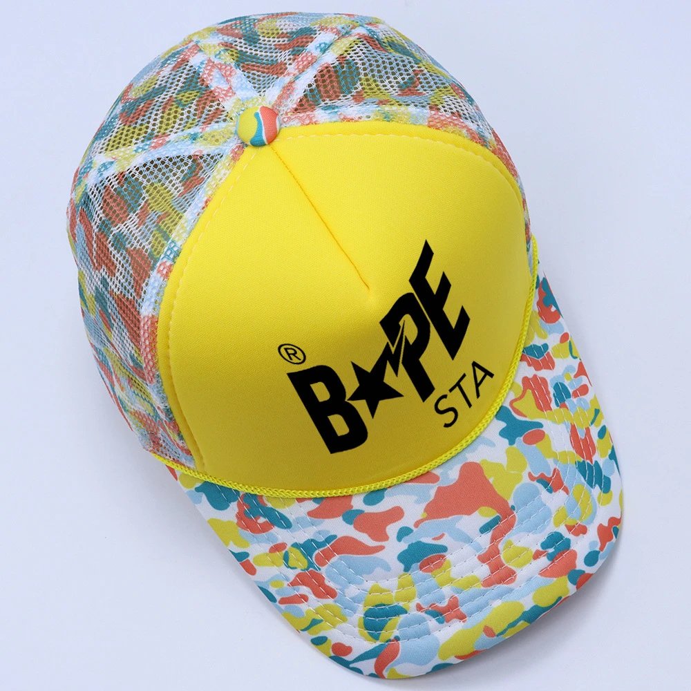 A Bathing Ape Hats BAPE STA Camouflage Baseball Cap — #-6