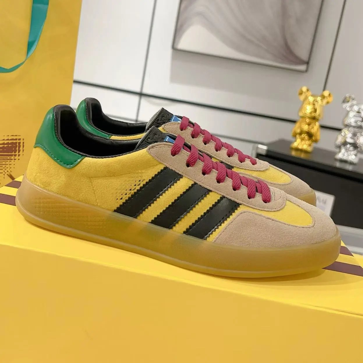 Adidas Sneakers Gucci x Gazelle low-top three-stripe — Style 20