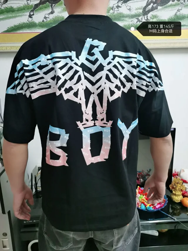 BOY London T-Shirts Eagle and wing graphic short-sleeve T-shirt product detail image 5