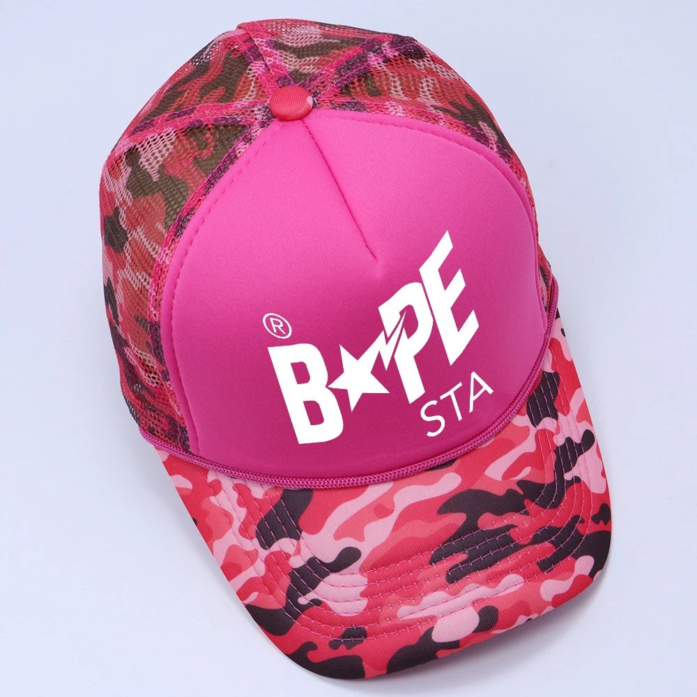 A Bathing Ape Hats BAPE STA Camouflage Baseball Cap — #-15