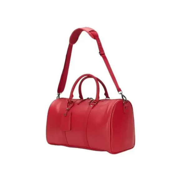 Air Jordan Duffle Bag Black Leather Travel Bag - 4