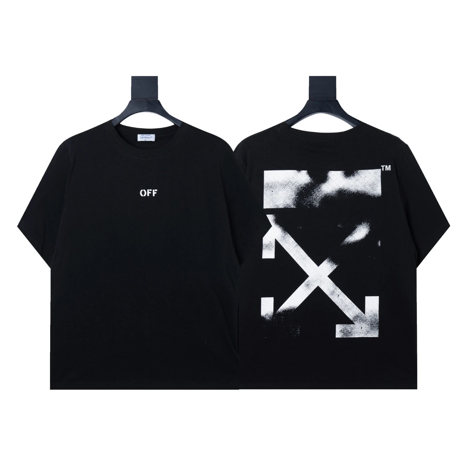 Off-White T-Shirts Arrow Graphic Print — 1330 black
