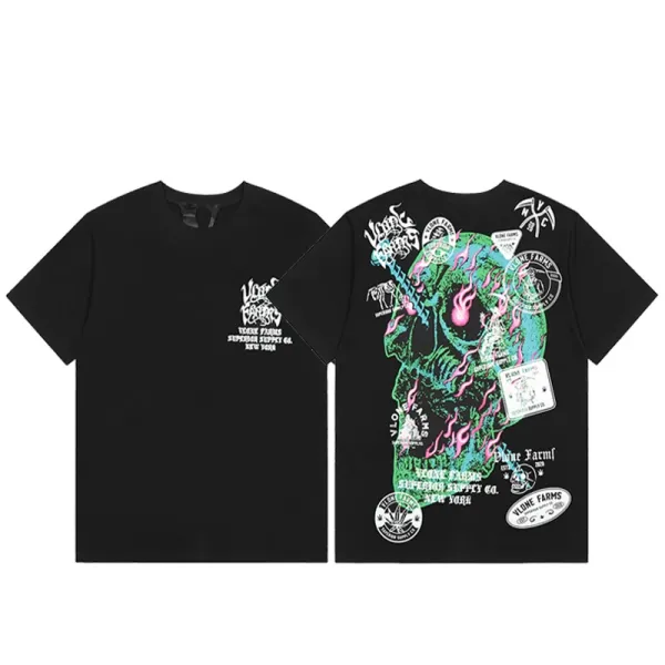 Versace VLogo Crystal-Embellished Black T-Shirt - 12