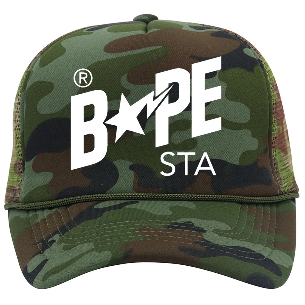A Bathing Ape Hats BAPE STA Camouflage Baseball Cap — #-19