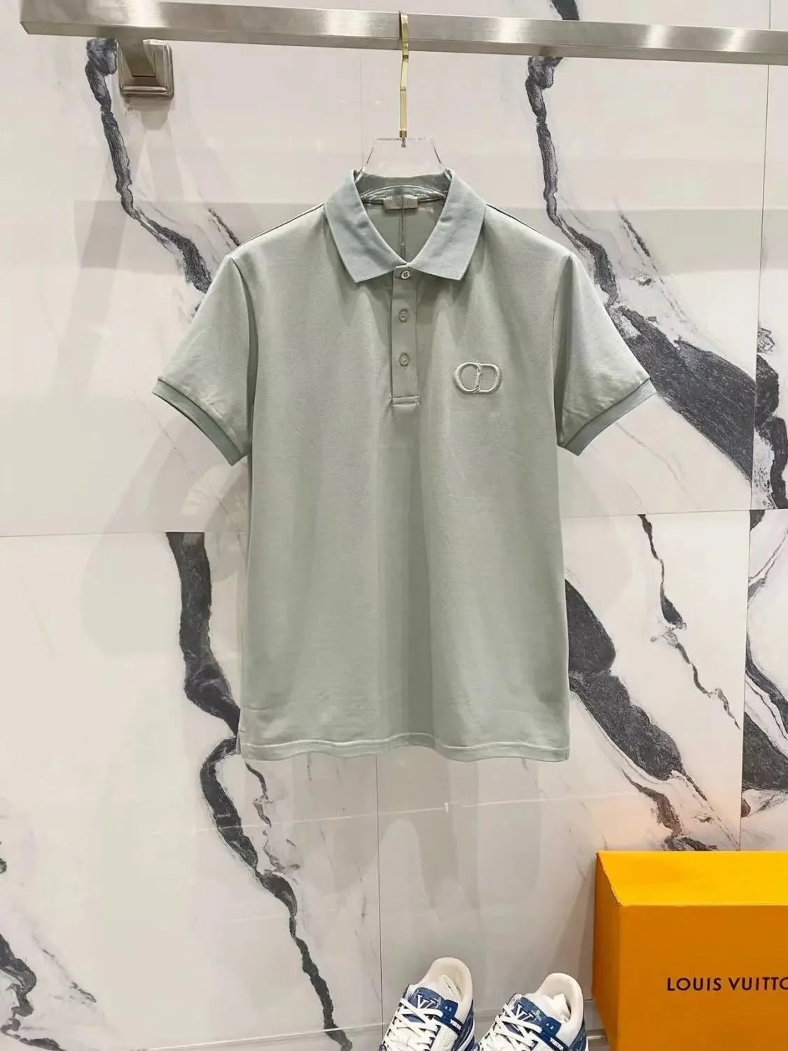 Dior T-Shirts Logo Embroidered — 35