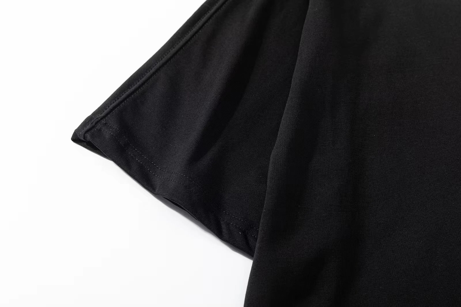 Design BOY Eastern Winged Eagle Embroidered Black Sweat Shorts - 36