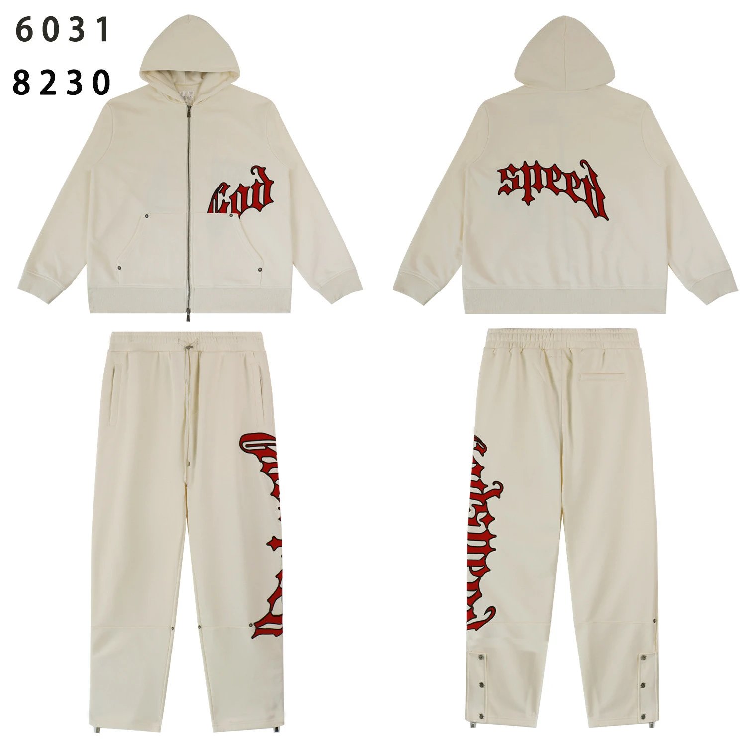 Hellstar Gothic Script Sweatpants Black - 22