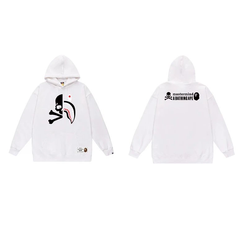 BAPE Hoodies & Sweatshirts Ape Head Graphic Pullover Hoodie — 7041 white