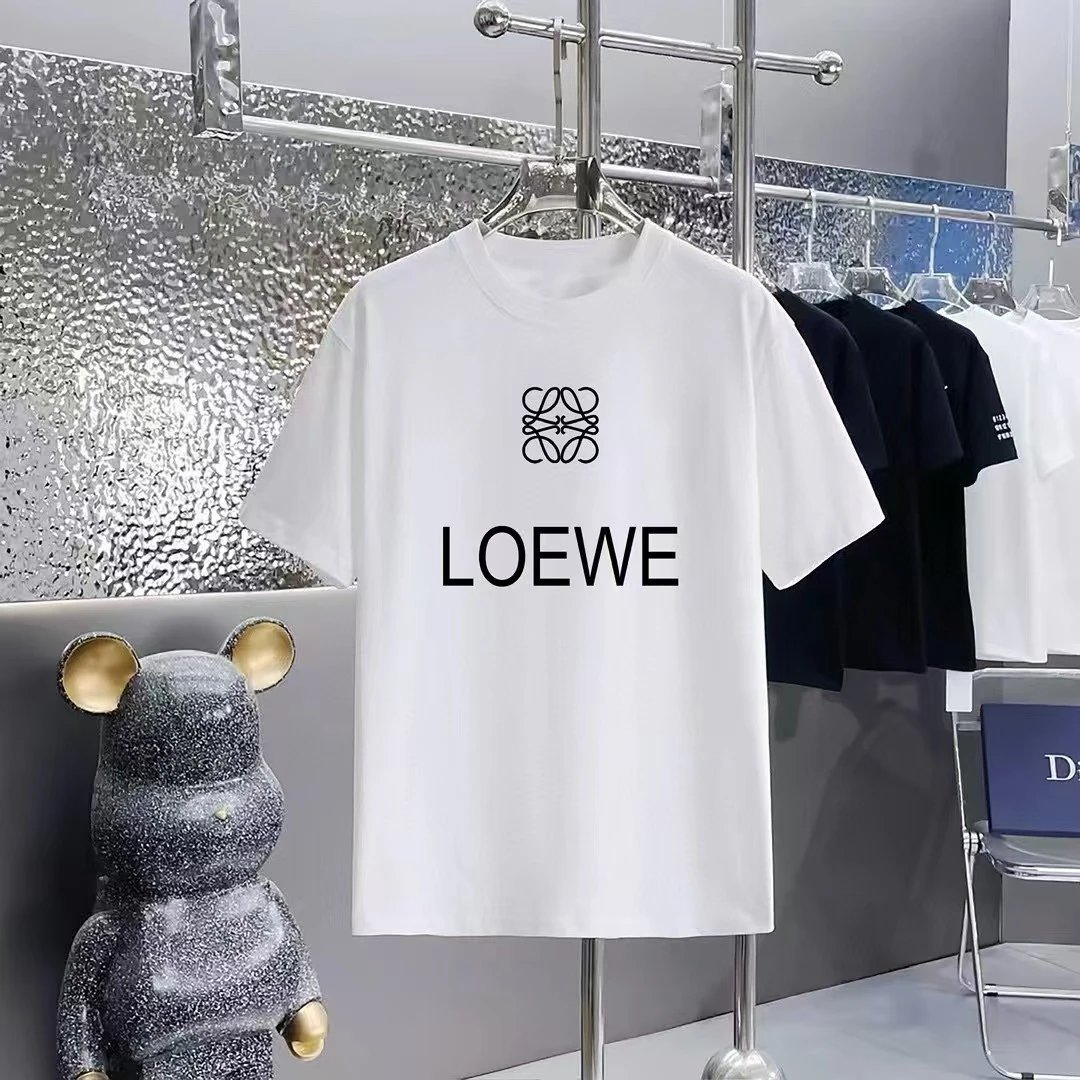 Loewe T-Shirts Short-Sleeve Anagram Logo T-Shirt — 01-2