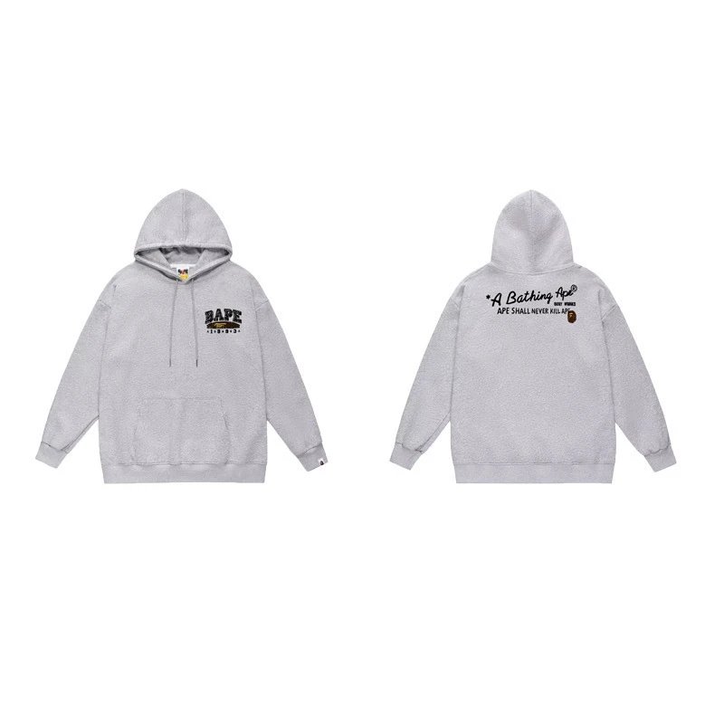 BAPE Hoodies & Sweatshirts Ape Head Graphic Pullover Hoodie — 7049 gray