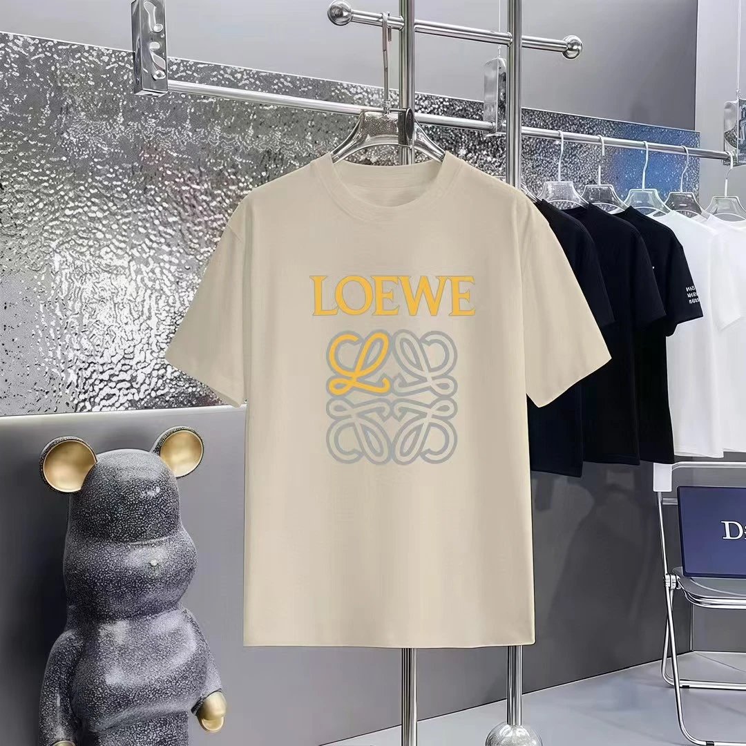 Loewe T-Shirts Short-Sleeve Anagram Logo T-Shirt — 04-3