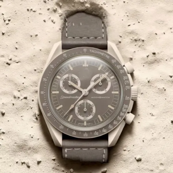 Omega Speedmaster Moonwatch Gray Ceramic Chronograph Watch Watches - 1