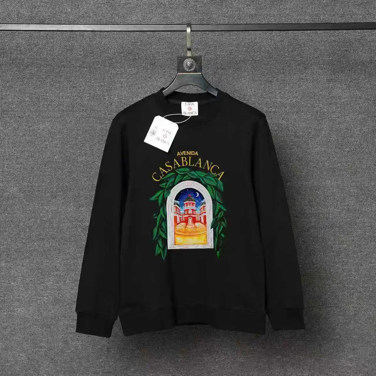 Casablanca Hoodies & Sweatshirts Printed Crewneck Sweatshirt — 52