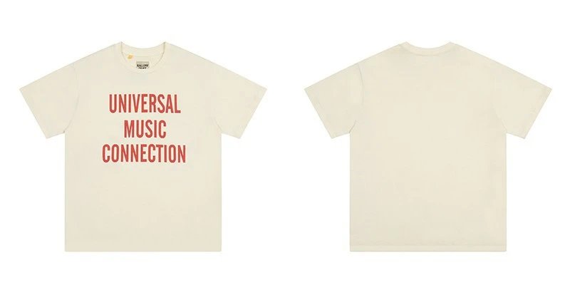 Gallery Dept. T-Shirts Short-Sleeve Graphic Print — D 30 apricot (digital direct spray)