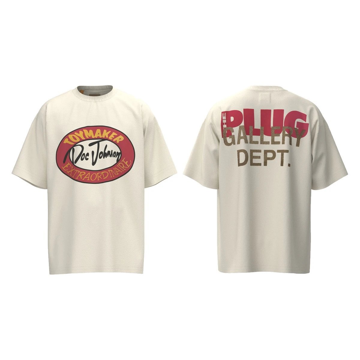 Gallery Dept. T-Shirts Short-Sleeve Graphic Print — D 64 apricot (digital direct spray)