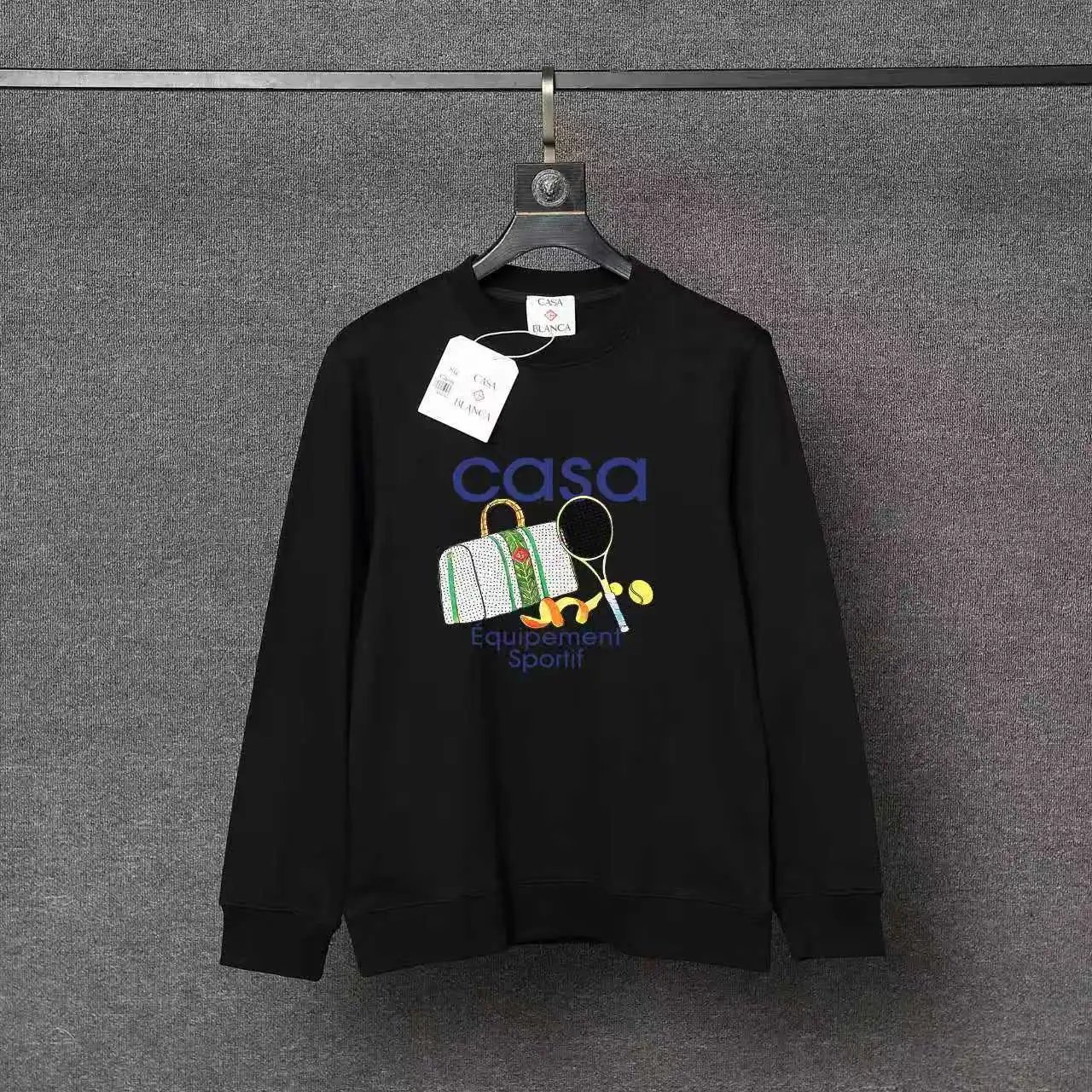 Casablanca Hoodies & Sweatshirts Printed Crewneck Sweatshirt — 59
