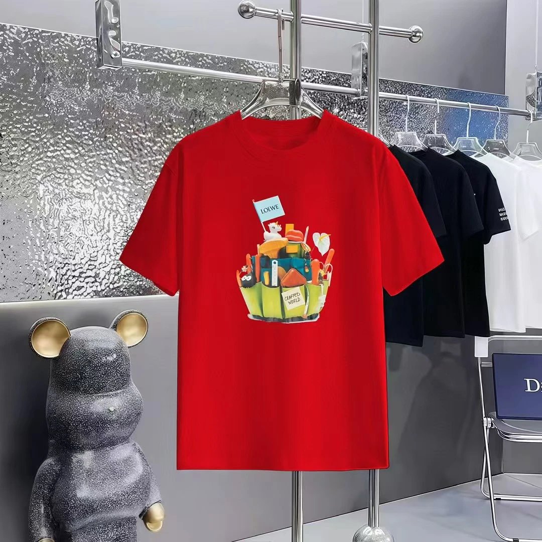 Loewe T-Shirts Short-Sleeve Anagram Logo T-Shirt — 03-4
