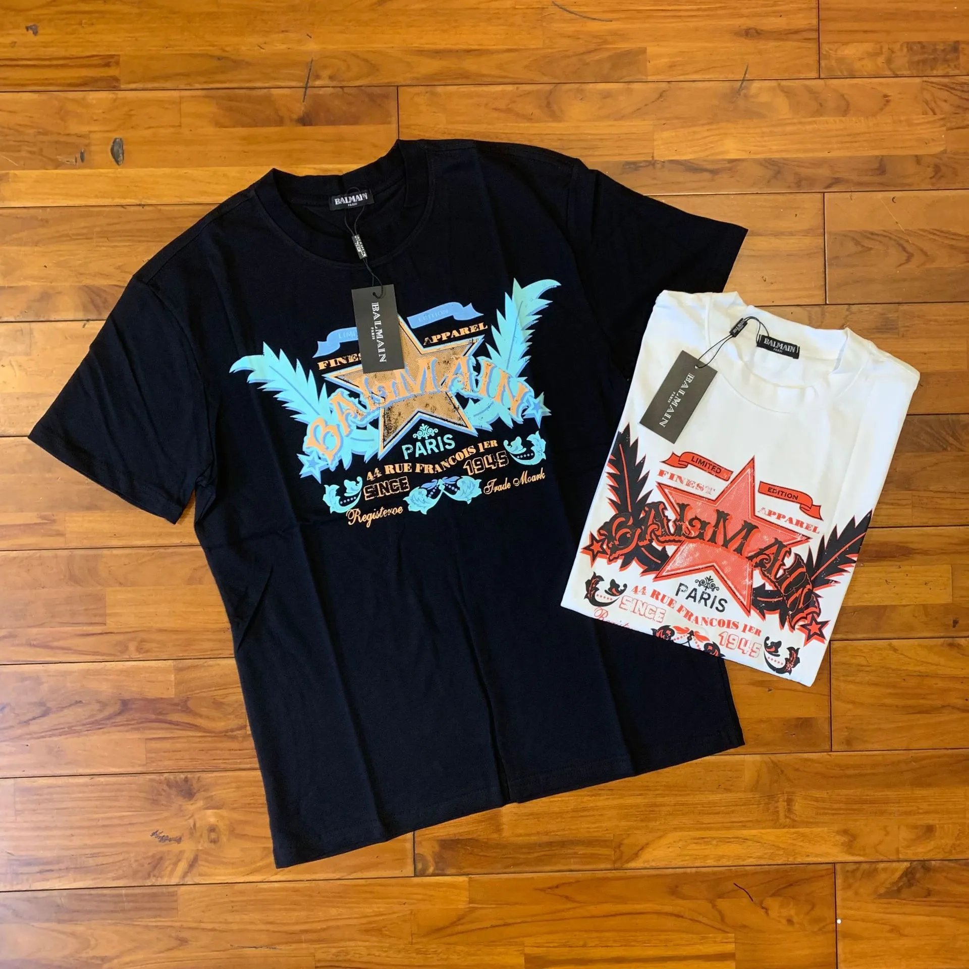 Balmain Logo Print Red T-Shirt - 4