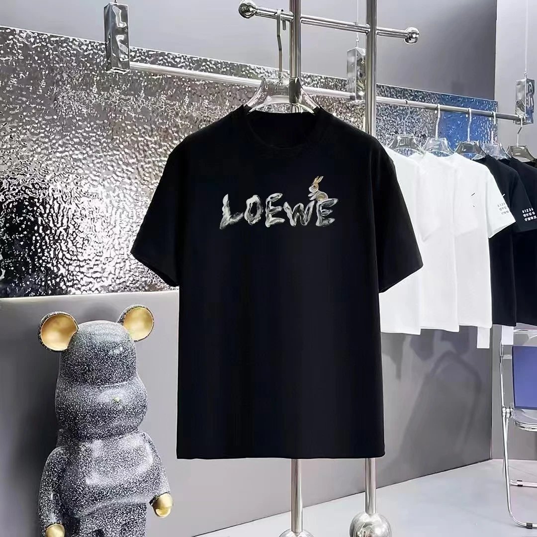 Loewe T-Shirts Short-Sleeve Anagram Logo T-Shirt — 07-1