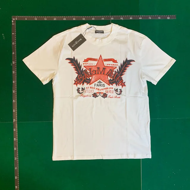 Balmain T-Shirts Short-Sleeve Logo Print product detail image 5