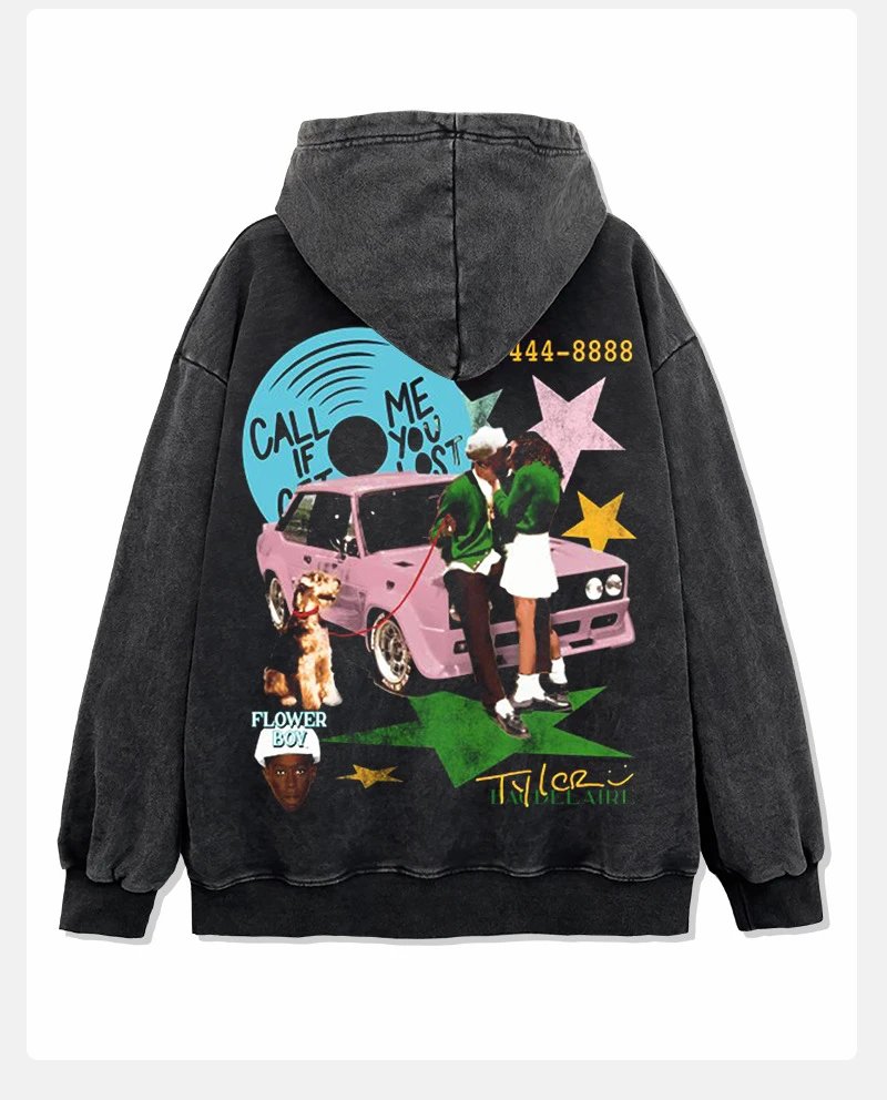 Cactus Jack GOLF Wang Tyler The Creator 'Call Me If You Get Lost' Long Sleeve T-Shirt Black T-Shirts - 5