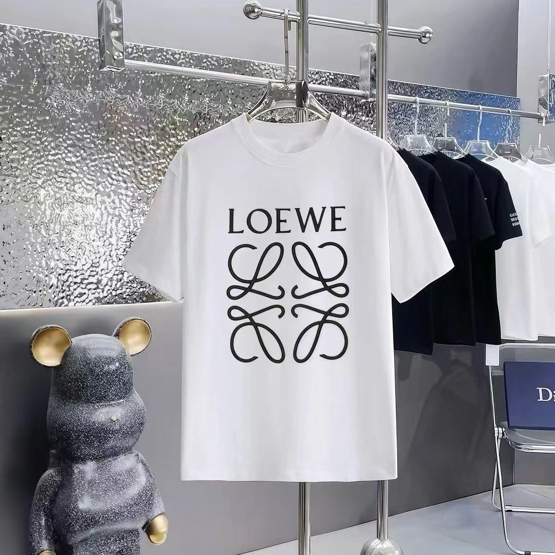 Loewe T-Shirts Short-Sleeve Anagram Logo T-Shirt — 09-2