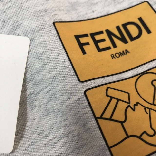 Fendi T-Shirts Short-Sleeve Logo Print product detail image 13