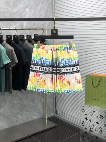 Dior Oblique Rainbow Print Swim Shorts - 3
