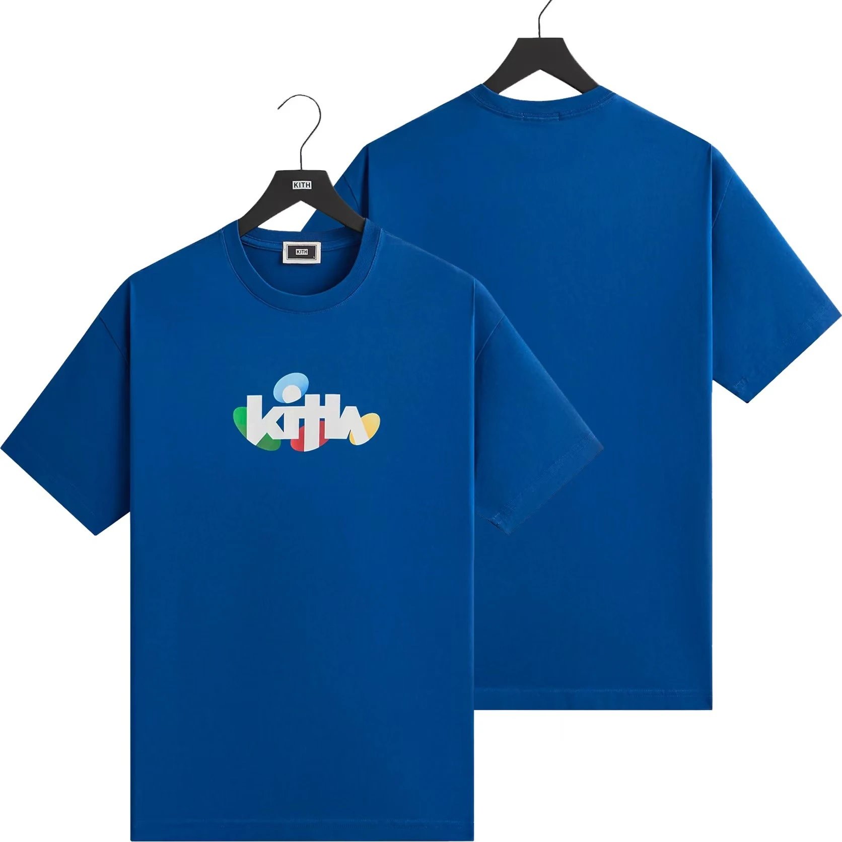 Kith T-Shirts Graphic Print Short-Sleeve T-Shirt — K-271 Blue