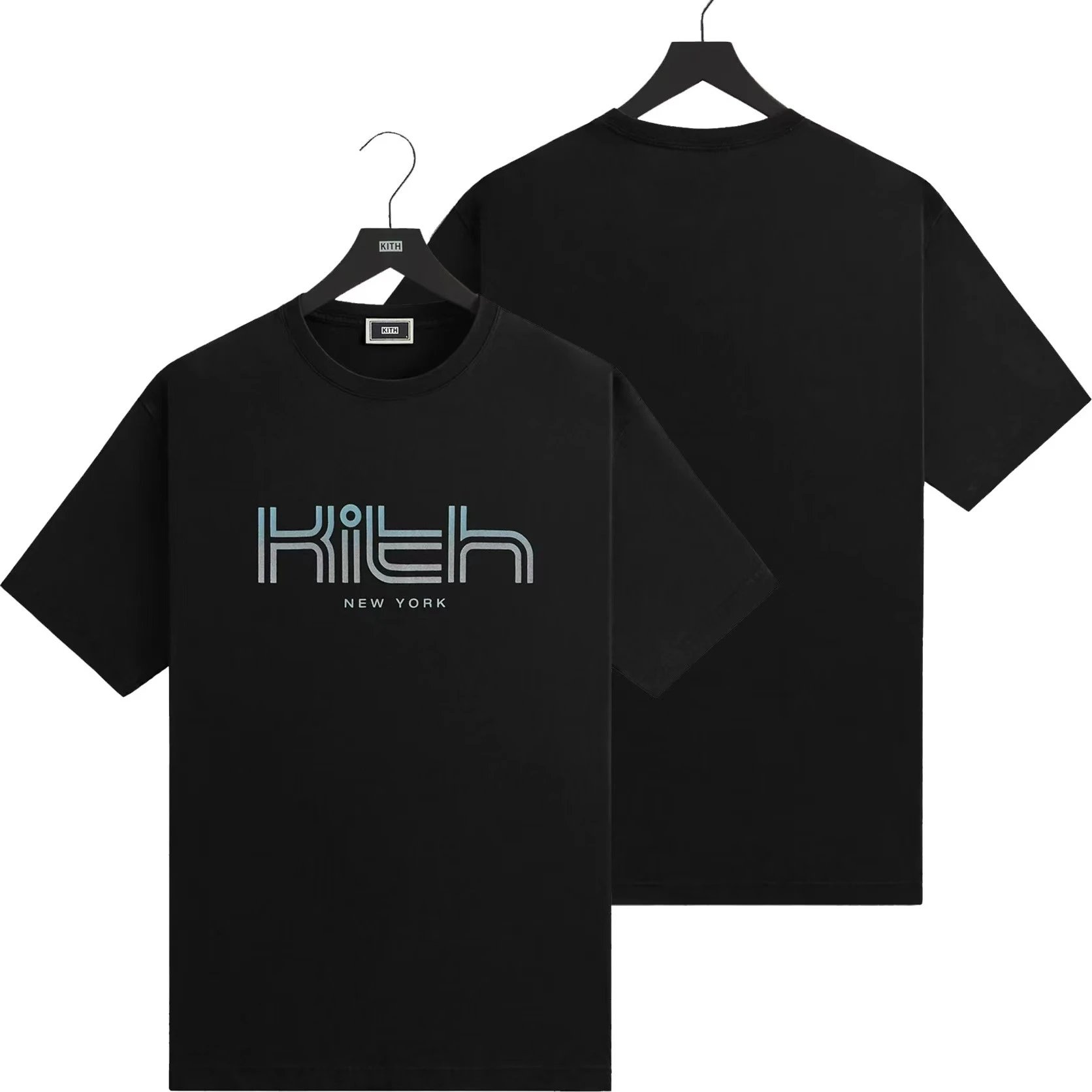 Kith T-Shirts Graphic Print Short-Sleeve T-Shirt — K-276 Black