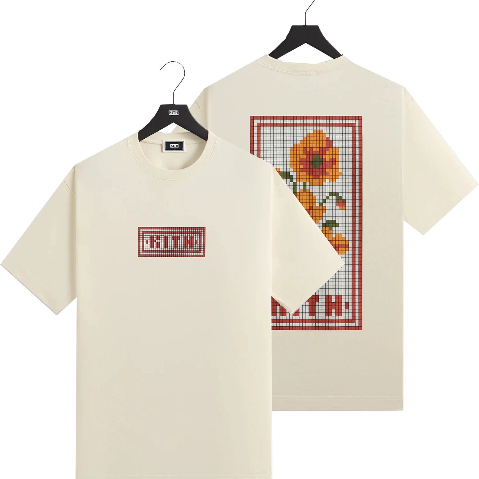 Kith T-Shirts Graphic Short-Sleeve T-Shirt — K 301 Apricot color