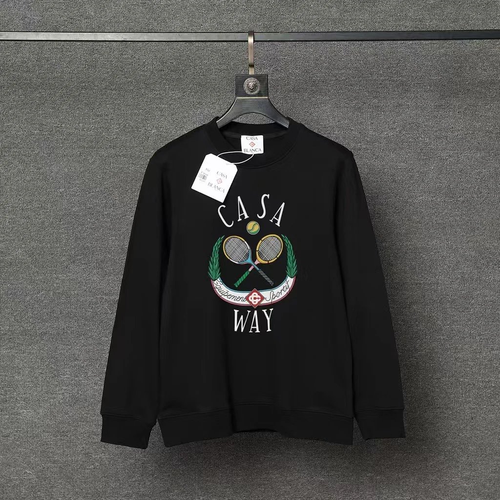 Casablanca Hoodies & Sweatshirts Graphic Print Crewneck Sweatshirt — 89