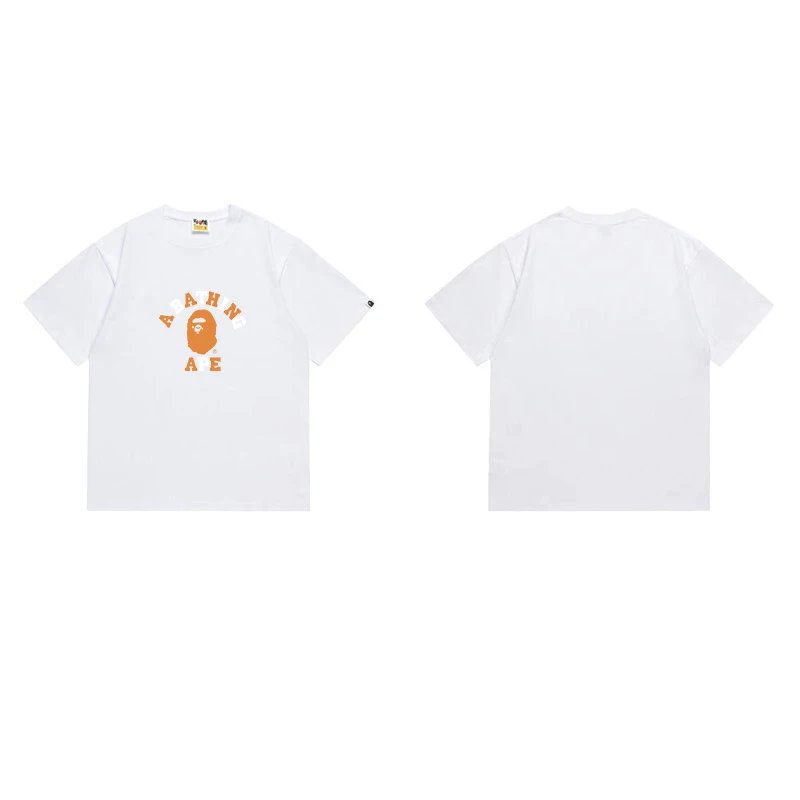 BAPE T-Shirts Graphic Print Crewneck T-Shirt — 1233 white
