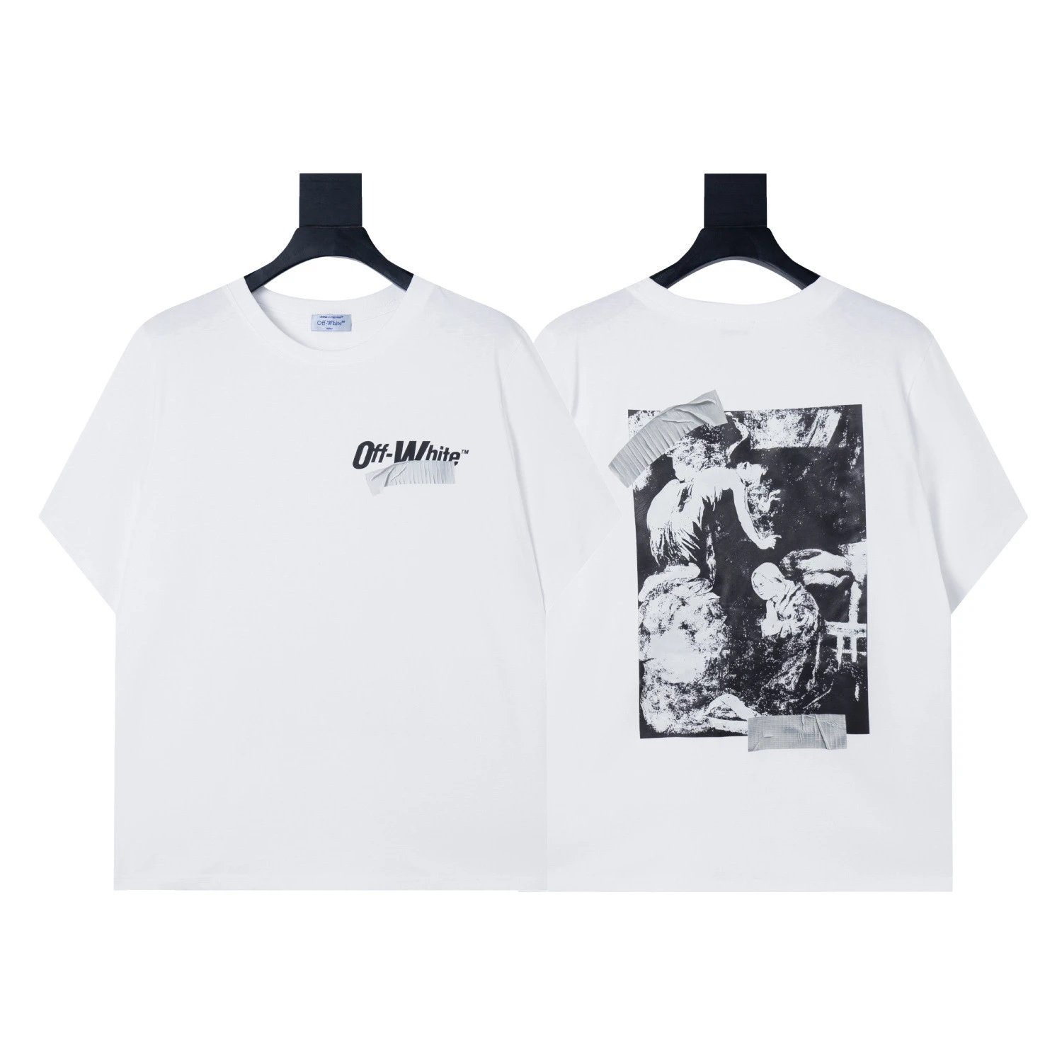 Off-White T-Shirts Arrow Graphic Print — 1334 white