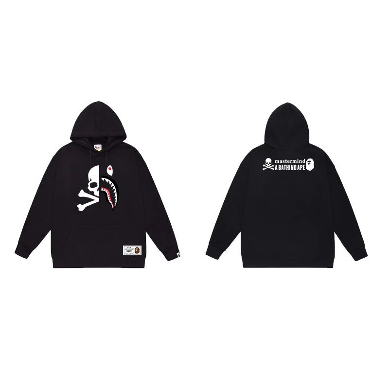 BAPE Hoodies & Sweatshirts Ape Head Graphic Pullover Hoodie — 7041 black