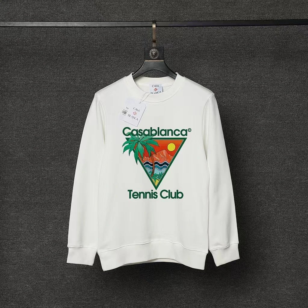 Casablanca Hoodies & Sweatshirts Graphic Print Crewneck Sweatshirt — 95