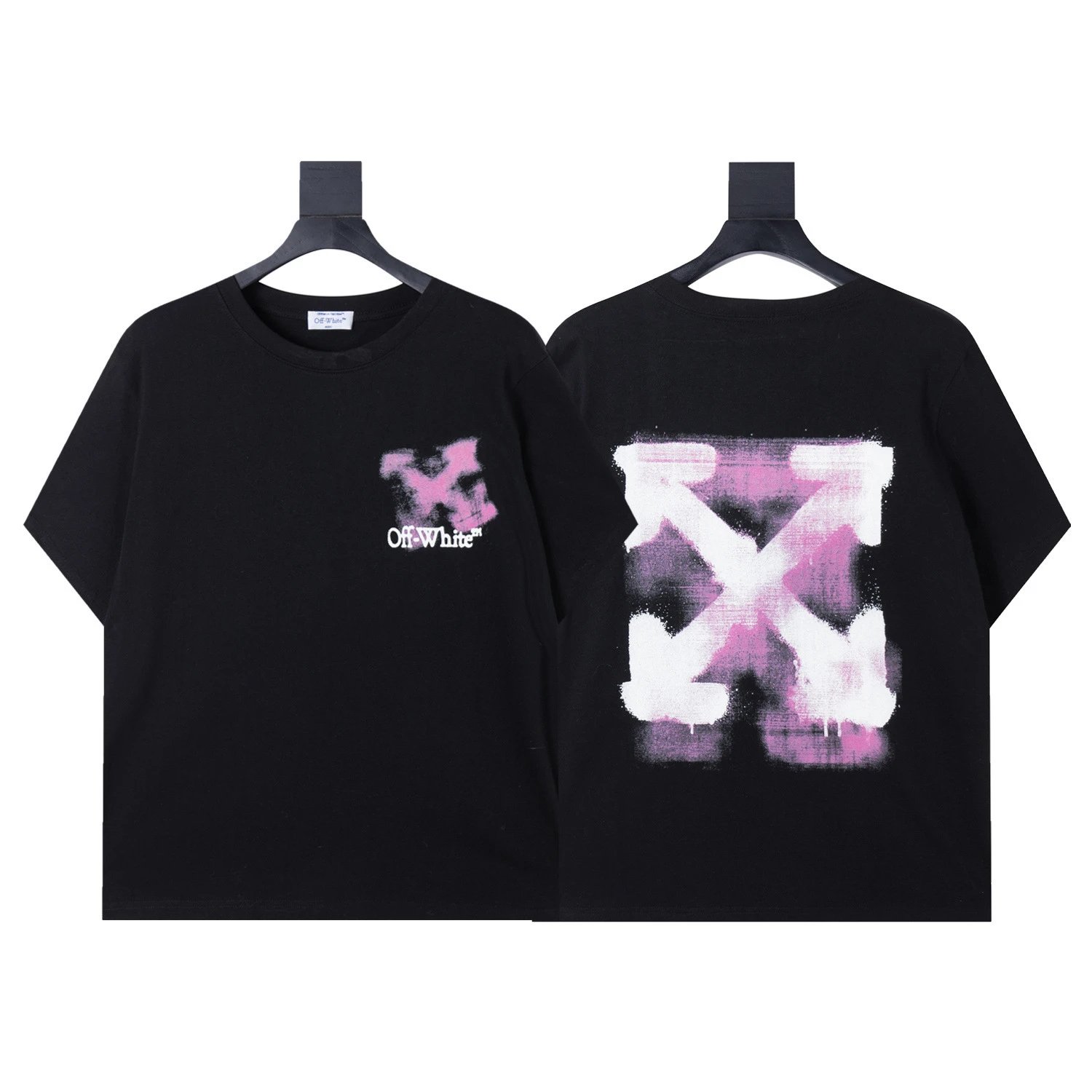 Off-White T-Shirts Arrow Graphic Print — 1504 Black