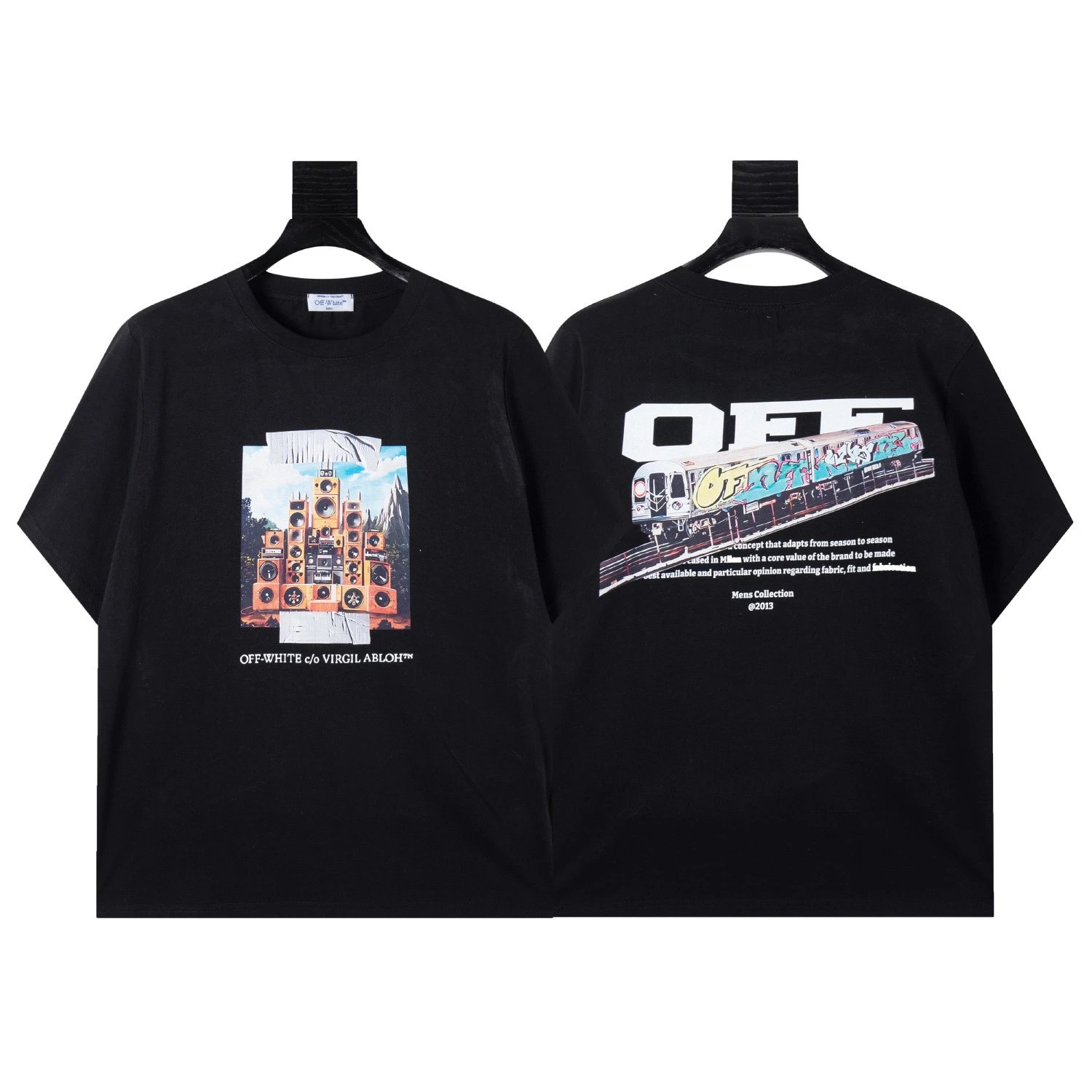 Off-White T-Shirts Arrow Graphic Print — 1516 Black