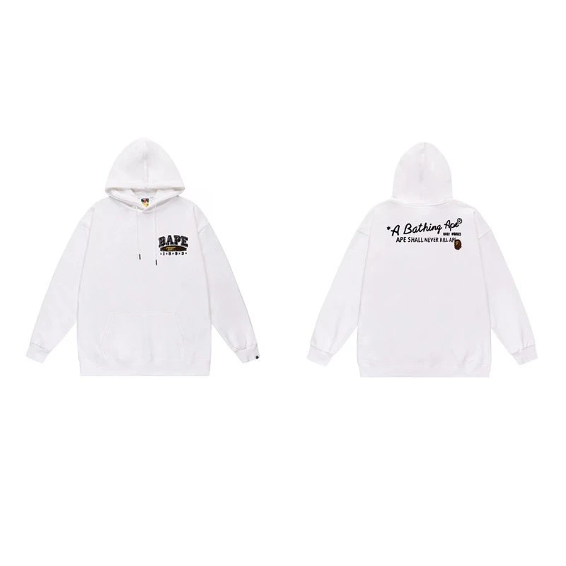 BAPE Hoodies & Sweatshirts Ape Head Graphic Pullover Hoodie — 7049 white