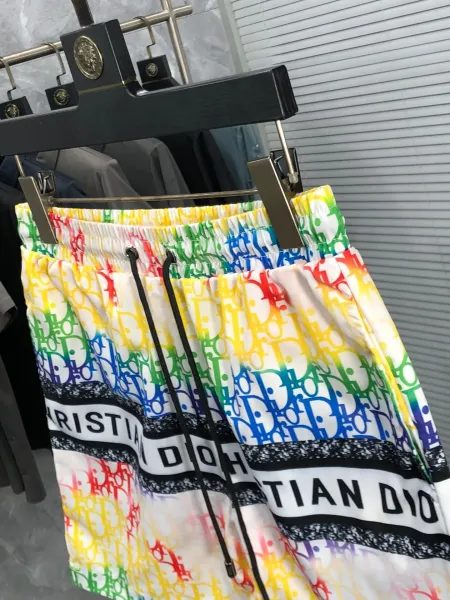 Dior Oblique Rainbow Print Swim Shorts - 8