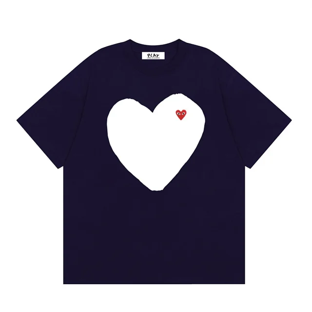 Comme des Garçons T-Shirts PLAY multi-heart print product detail image 21