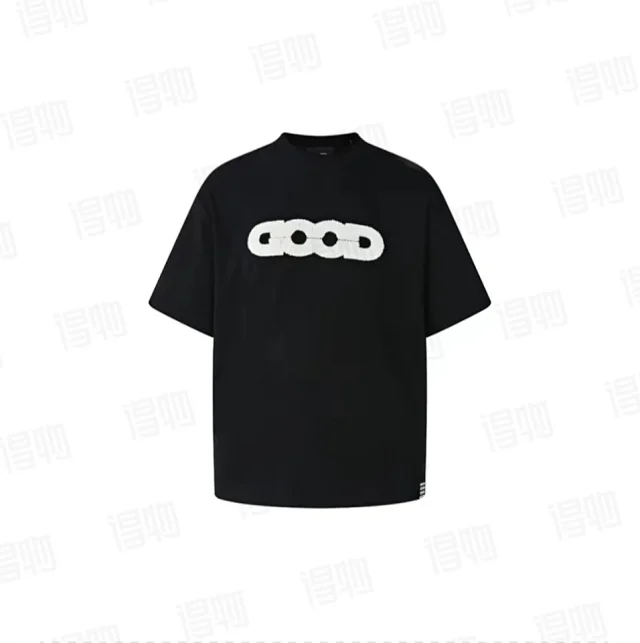 GOODBAI T-Shirts Oversized short-sleeve logo graphic T-shirt product detail image 3