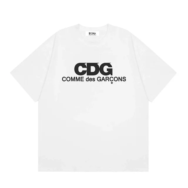 Comme des Garçons T-Shirts PLAY multi-heart print product detail image 4